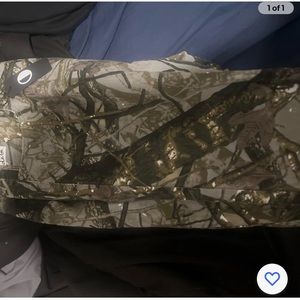 Camouflage stacked pants